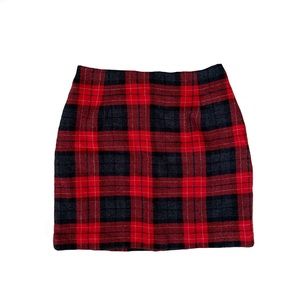 Vintage Michele Plaid Skirt